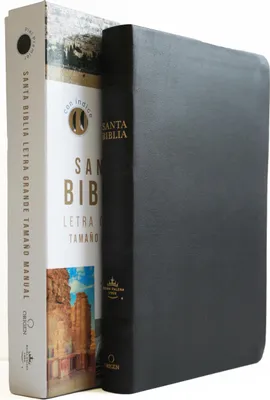 Produktbild von Biblia Reina Valera 1960 Letra Grande. Piel Premier Negro, Índice, Tamaño Manual/ Spanish Bible Rvr 1960 Handy Size, Large Print, Index Tabs, Lederfaserstoff B