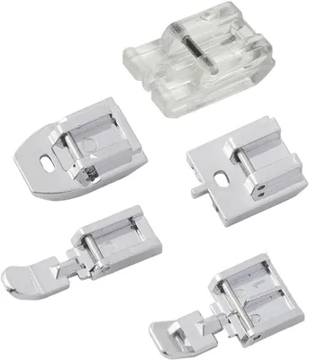 Produktbild von Nähfuß Set, 5-teilig, Kunststoff, inklusive 601 Nähfuß für Blinde Reißverschlüsse, für die Nähmaschine