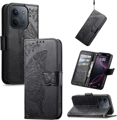 Produktbild von Kunstleder Hülle für Xiaomi Redmi 15C 5G / 4G mit Kartenfach & Standfunktion