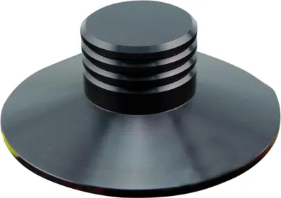 Produktbild von LP Black Record Weight Clamp Plattenteller Metallscheibenstabilisator schwarz
