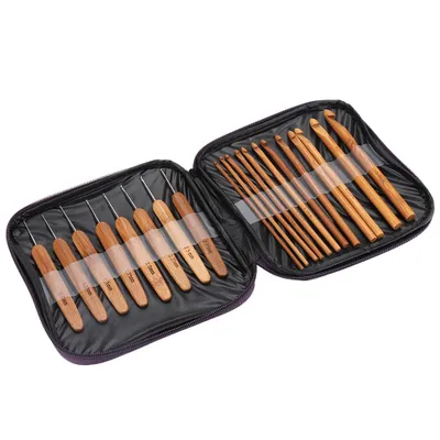 Image de Häkeln Haken Kit, Nadel, Leichtigkeit des Handdrucks Anfänger für Stricken Liebhaber Reiseschützer Häkeln Freunde Kollegen Home