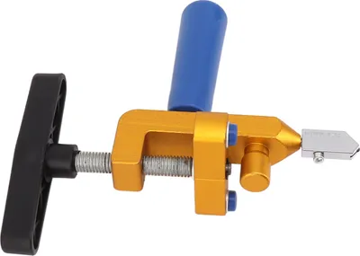 Obrázek produktu pro Ruční nástroj na řezání skleněných dlaždic Integrovaný ruční otvírák na hrany Slitinový nůž pro řezání keramiky DIY Gold 290g