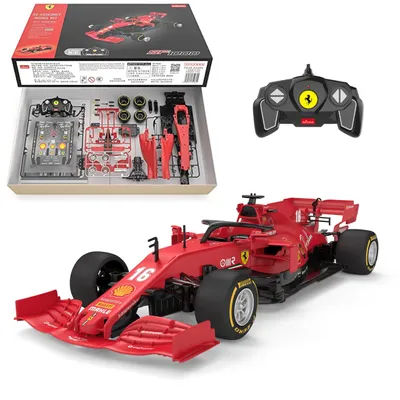 Zdjęcie produktu dla Zdalnie Sterowany Bolid Ferrari SF1000 1:16 – Rastar 97000, Licencjonowany Model RC z Gumowymi Kołami