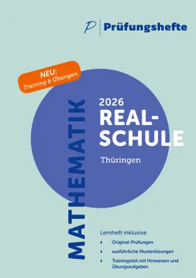 Produktbild von Prüfungsheft & Training - 2026 Mathematik Realschule - Thüringen - Original-Prüfungen und Lösungen