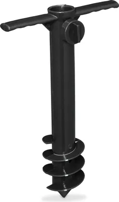 Productafbeelding van Famanu grondankers voor parasols en wasdrogers - 19-32 mm - Bevestigingsstuk van zwart kunststof