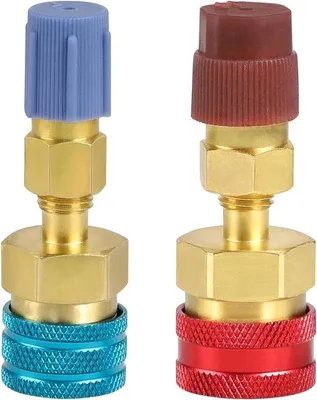 Produktbild von Messing adapter R1234YF/R134a voor koelvloeistof-koelvloeistofsysteem van de auto