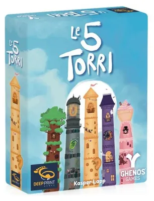 Image de Le 5 Torri (Édition italienne) – Jeu de société – Ghenos Games – 2-5 joueurs – 7+