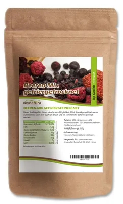 Produktbild von Mynatura gefriergetrockneter Beeren-Mix ab 350g