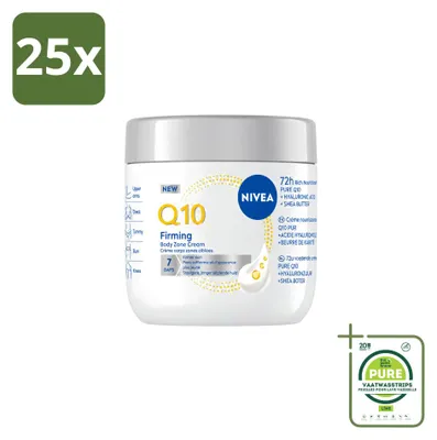 Image de 25 x Crème pour le corps NIVEA Q10, raffermissante et anti-âge - 400 ml - Lot de 25 pièces