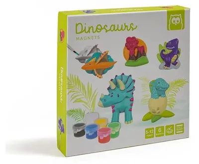 Produktbild von EurekaKids Dinosaurier Magnet Bastelset - DIY Spielzeugmagnete