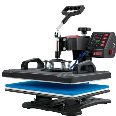 Obrázok produktu pre VEVOR Heat Press, tepelný lis 5 v 1, stroj, sublimačná prenosová tlačiareň s výklopným zásobníkom 29 x 38 cm, rýchle nahrievanie, digitálna presná regulácia teploty, tepelný lis na vinyl