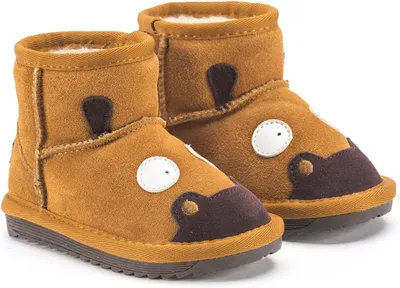 Produktbild von Snugs Kinder Boots Hellbraun Gr. 32 – Warme Schlupfstiefel, bequeme Winterschuhe & modische Stiefeletten für Mädchen und Jungen im Winter