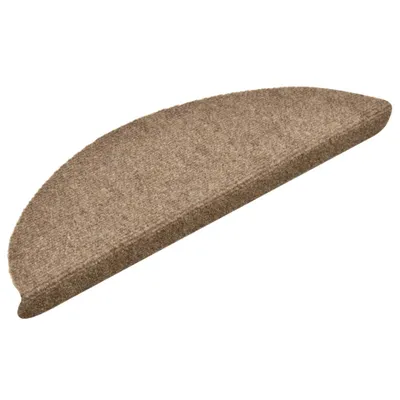 Immagine prodotto di Tappetini per scale autoadesivi 5 pz 56x17x3 cm beige semicircolari