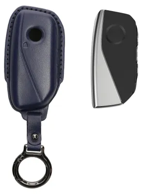 Produktbild von kwmobile Schlüsselhülle für BMW 4-Tasten X7 X1 U11 iX ix1 7er G07 I7 Autoschlüssel Hülle Leder - Autoschlüssel Schlüssel Hülle - Schlüsselcover