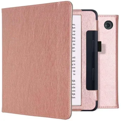 Imagen del producto de Funda Tipo Libro de Piel Vegana para Kobo Sage / Tolino Epos 3 - Oro rosa