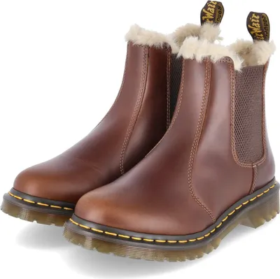 Immagine prodotto di Dr Martens donna chelsea boots stivaletti stivali invernali LEONORE marrone pelle liscia dimensioni: 41