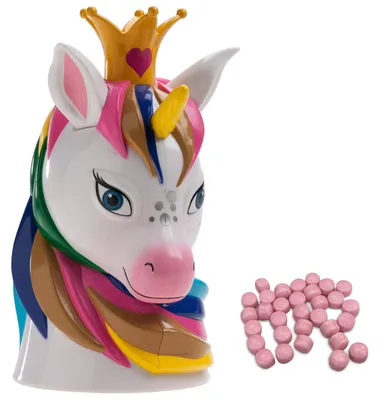 Produktbild von dekora – Spardose für Kinder Einhorn aus Kunststoff mit rosa Bonbons – 18 cm – s