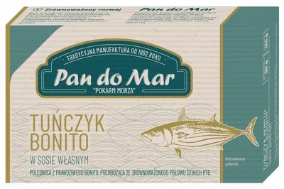 TUŃCZYK BONITO W SOSIE WŁASNYM 120 g (90 g) - PAN DO MAR