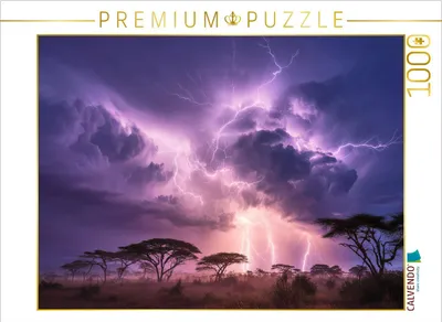 Produktbild von CALVENDO Puzzle Wo Blitze schreiben, spricht die Erde in Licht | 1000 Teile Lege-Größe 64 × 48 cm Foto-Puzzle für glückliche Stunden