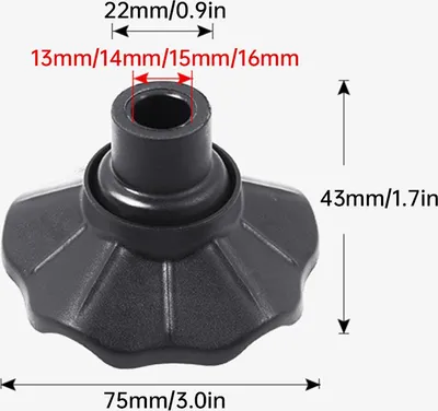Produktbild von Kunststoff-Stuhlbeinkappen, Anti-Sink-Froschflossen für Zelte, Rucksäcke, Mondsand, 13 mm/14 mm/15 mm/16 mm für Beine