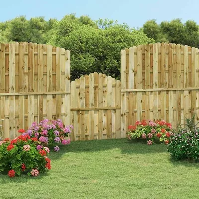Produktbild von Gartentor Gartentür Zaun Tor Holztor Hoftor Gartentor Lattenzaun ZauntorEingangstor Tor Einfahrtstor Design für Garten Imprägniertes Kiefernholz 100x125 cm Garten Möbel