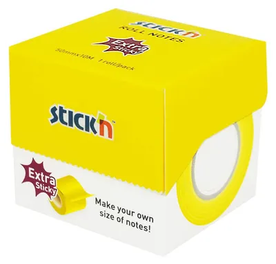Produktbild von Notes samoprzylepny żółty neonowy na rolce 50 mm x 10 m
