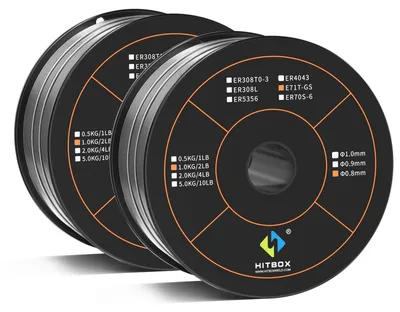 Immagine prodotto di Elzusha - Filo di saldatura Fluxcore 1 kg, diametro 0,8 mm - E71T-GS, filo di saldatura MIG autoproteggente senza gas
