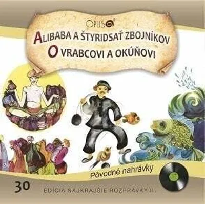 Zdjęcie produktu dla Najkrajšie Rozprávky - Alibaba a 40 zbojníkov / O vrabcovi a okunovi (CD)