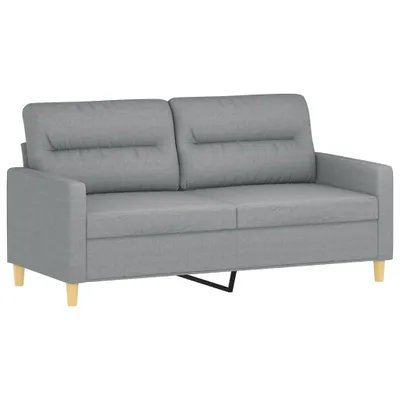 Obrázek produktu pro 2místná pohovka světle šedá 140 cm textil