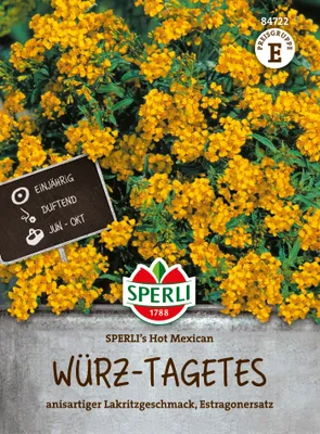 Produktbild von SPERLI Würzsamen Hot Mexican Tagetes lucida 100 Pflanzen