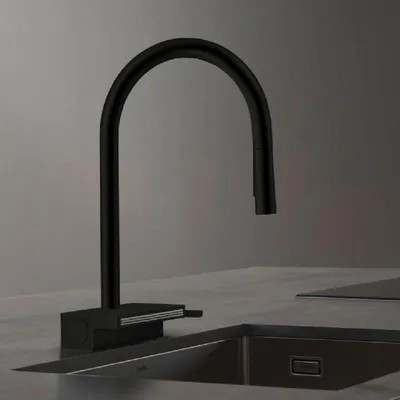 Produktbild von hansgrohe Küchenarmatur Aquno Einhebel Küchenarmatur mit ausziehbarem Auslauf, Armatur Küche (Warmwasserarmatur & Kaltwasserarmatur, Kaltwassserhahn