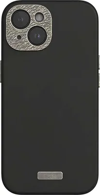 Produktbild von Moshi, MagSafe Hülle iPhone 15 Plus Nappa-Leder extra stark, Schwarz
