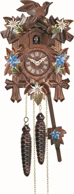 Obrázok produktu pre Engstler - 522/10_QM - Hodiny s kukučkou - quartz - orech - s hudbou - 22 cm