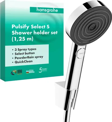 Obrázok produktu pre Súprava sprchovej hlavice hansgrohe Pulsify Select S 105 3jet Relaxation 125 cm hadica chróm, 1 ks.
