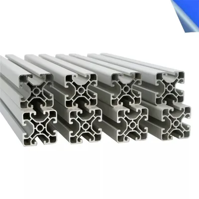 Produktbild von Aluprofil 40x40 AlClipTec Sparpaket 8 x 2000 mm Nut 8 Profile SUPERLEICHT (Item kompatibel)