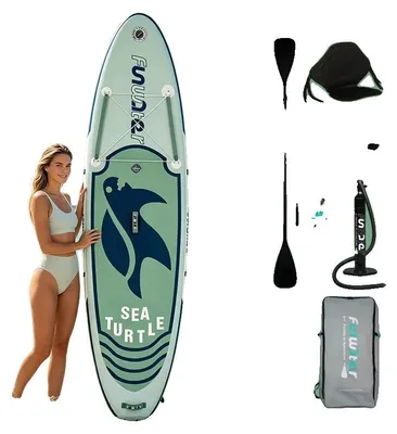 Imagen del producto de Tabla de paddle inflable, superficie antideslizante, diseño ligero, color azul