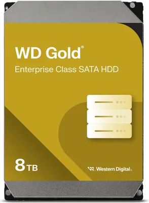 Immagine prodotto di Wd Gold HDD Enterprise 8TB SATA3 256MB Cache 7200RPM - Disco rigido interno