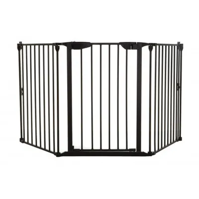 Produktbild von Buxibo Sicherheitstor für Kinder – Kaminzaun – Multifunktionszaun – Herdzaun – 310 cm – 7,5 kg