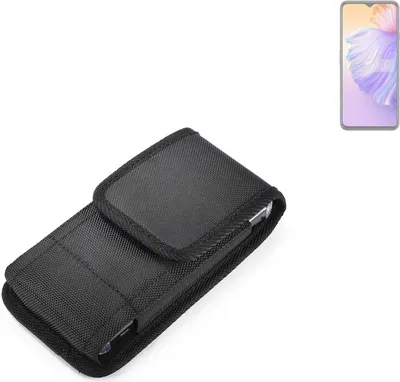Produktbild von Holster Gürteltasche kompatibel mit Wiko T60 Holster Gürtel Tasche wasserabweisend Handy Hülle Schutz Hülle Outdoor schwarz K-S-Trade