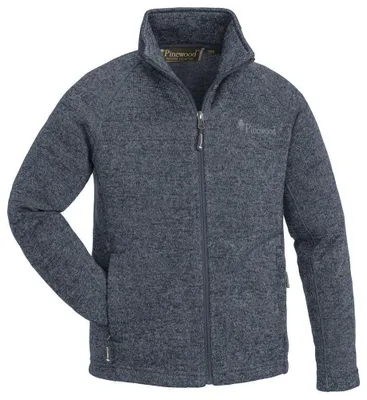 Produktbild von Pinewood 9976 Gabriel/ Gabriella Kids Strick Fleecejacke Indigo Blau Melange (371) 140