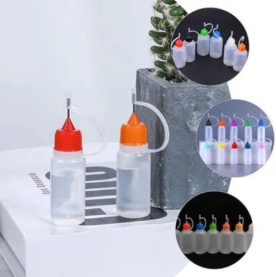 Produktbild von Wiederbefüllbare Quetschflaschen aus Pe 20 Stück 30ml mit Deckeln Flüssigkleber Quetschflasche Multipurpose und Einfach zu Drücken Zufällige Farbe für Präzises