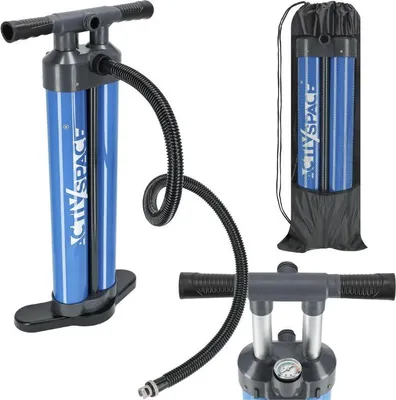 Produktbild von Handpumpe für SUP-Board mit Manometer - Doppelkolben