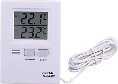 Produktbild von Thermometer Kühlschranktemperaturmesser Tester Innenraum im Freien im Freien LCD Digitale und batteriebetriebene Sonde
