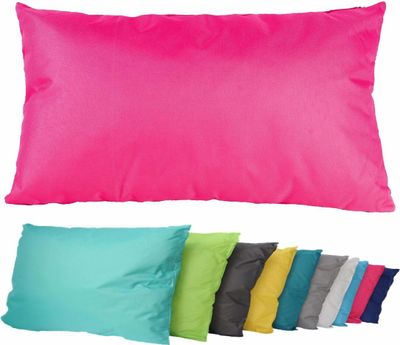 JACK Outdoor Lounge Kissen 30x50cm Dekokissen inkl. Füllung Wasserfest Sitzkissen Garten Stuhl Lotus Effekt, Farbe:Pink