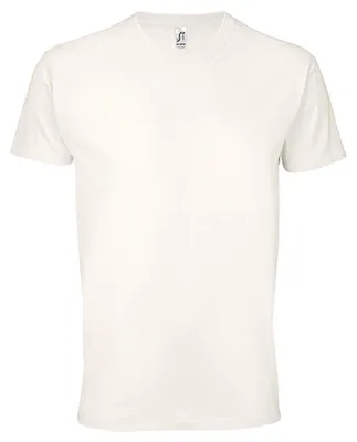 Image de SOLS - T-shirt « Imperial » pour hommes/femmes unie, coton filé à l'anneau LT2562 (M) (blanc naturel)