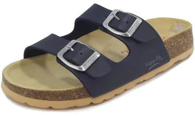 Produktbild von Superfit Fussbettpantoffel Kinder Pantolette dunkelblau (ocean), 0-800111-8000 - Gr. 37