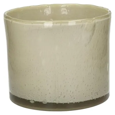 Productafbeelding van Pomax Firenze windlicht van glas, beige, diameter 23 cm, hoogte 20 cm