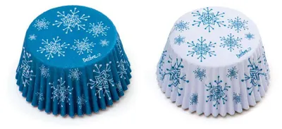 Produktbild von Decora 0339847, Cupcake-/Muffin-Cups, Rund, 220 °C, Blau, Weiß, 32 mm, 5 cm