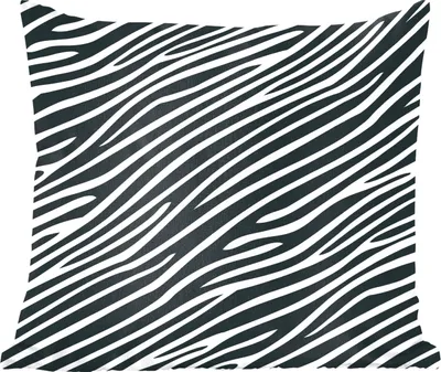 Produktbild von MuchoWow® Zierkissen Sofakissen Wohnzimmer Dekokissen 60x60 cm Tiermuster - Zebra - Schwarz - Sitzfläche - Foto Polster