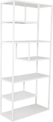 Produktbild von Standregal weiß mit 5 Regalböden, 190 cm hoch, 35 cm breit, 35 cm tief